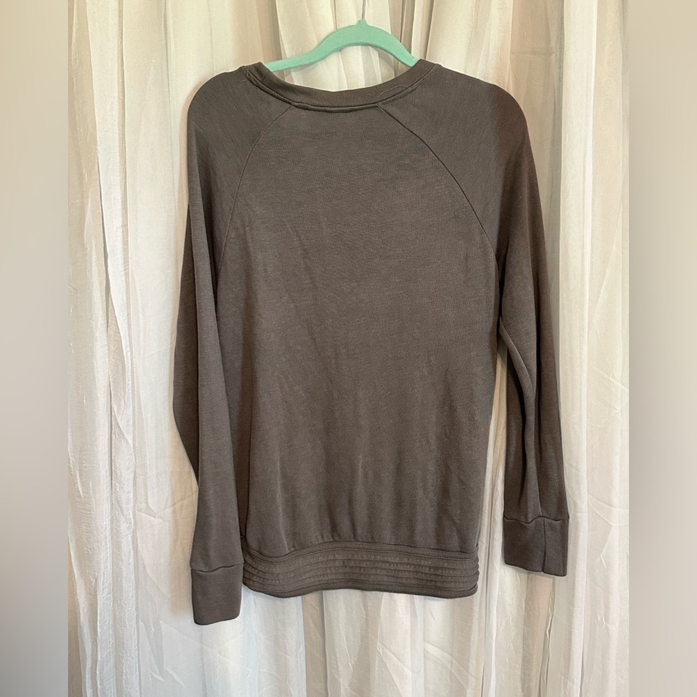 Active Life Women's Long Sleeve Pullover Sweatshirt - Charcoal - Picture 3 of 5
